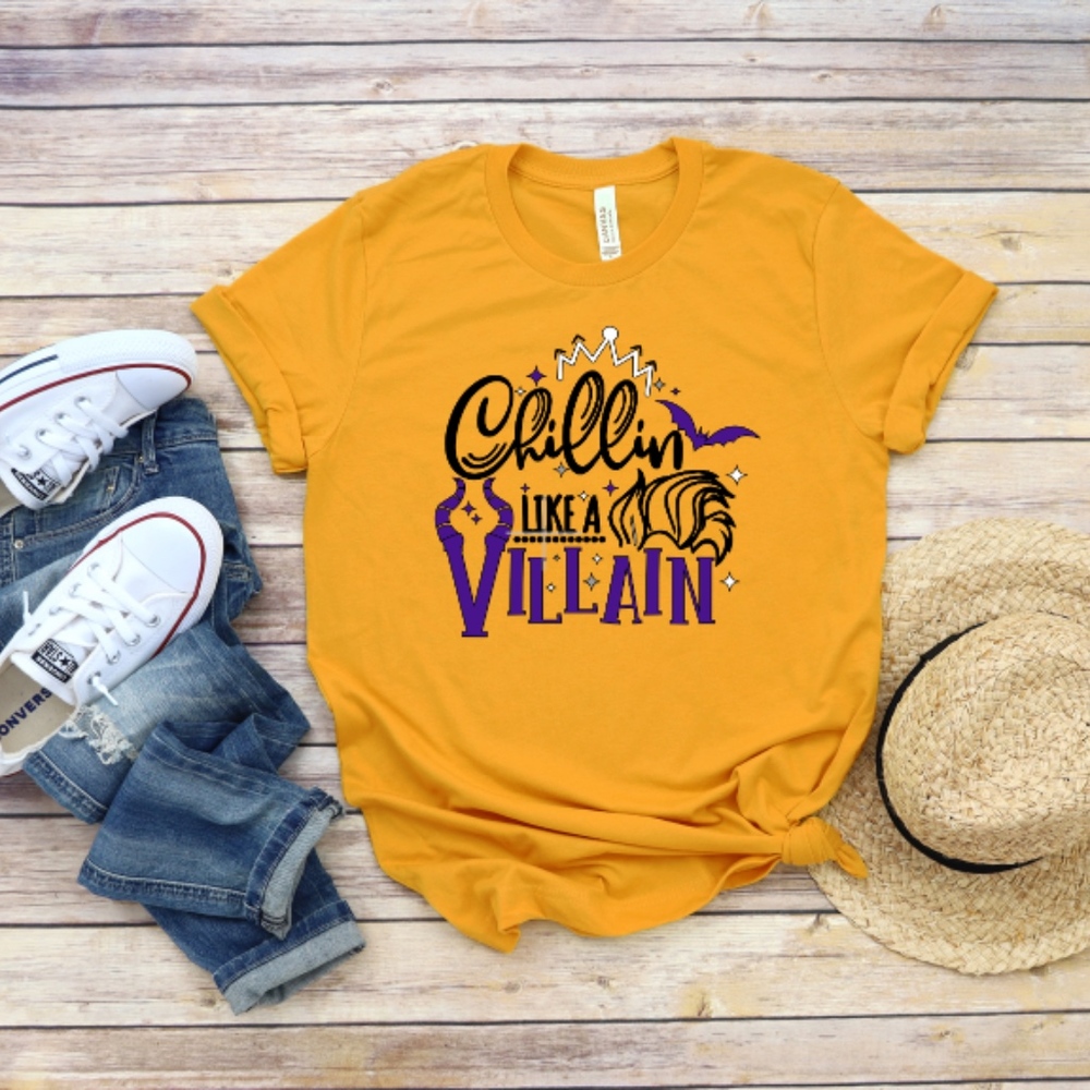 Chillin like a villain halloween woman shirt